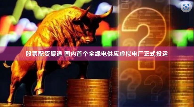 股票配资渠道 国内首个全绿电供应虚拟电厂正式投运